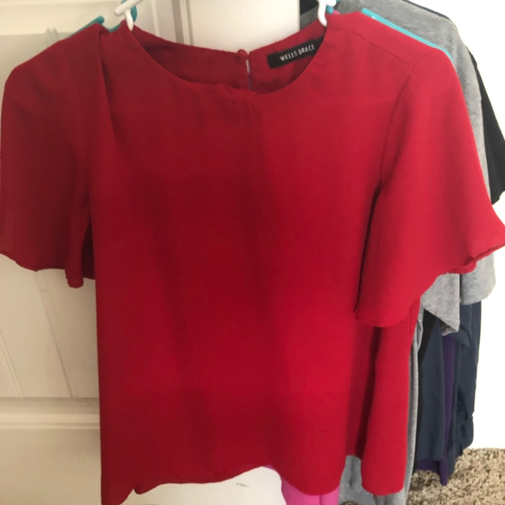 Super cute red blouse